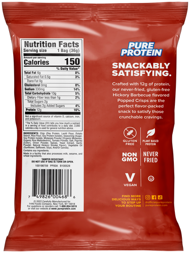 Hickory Barbecue Popped Crisps